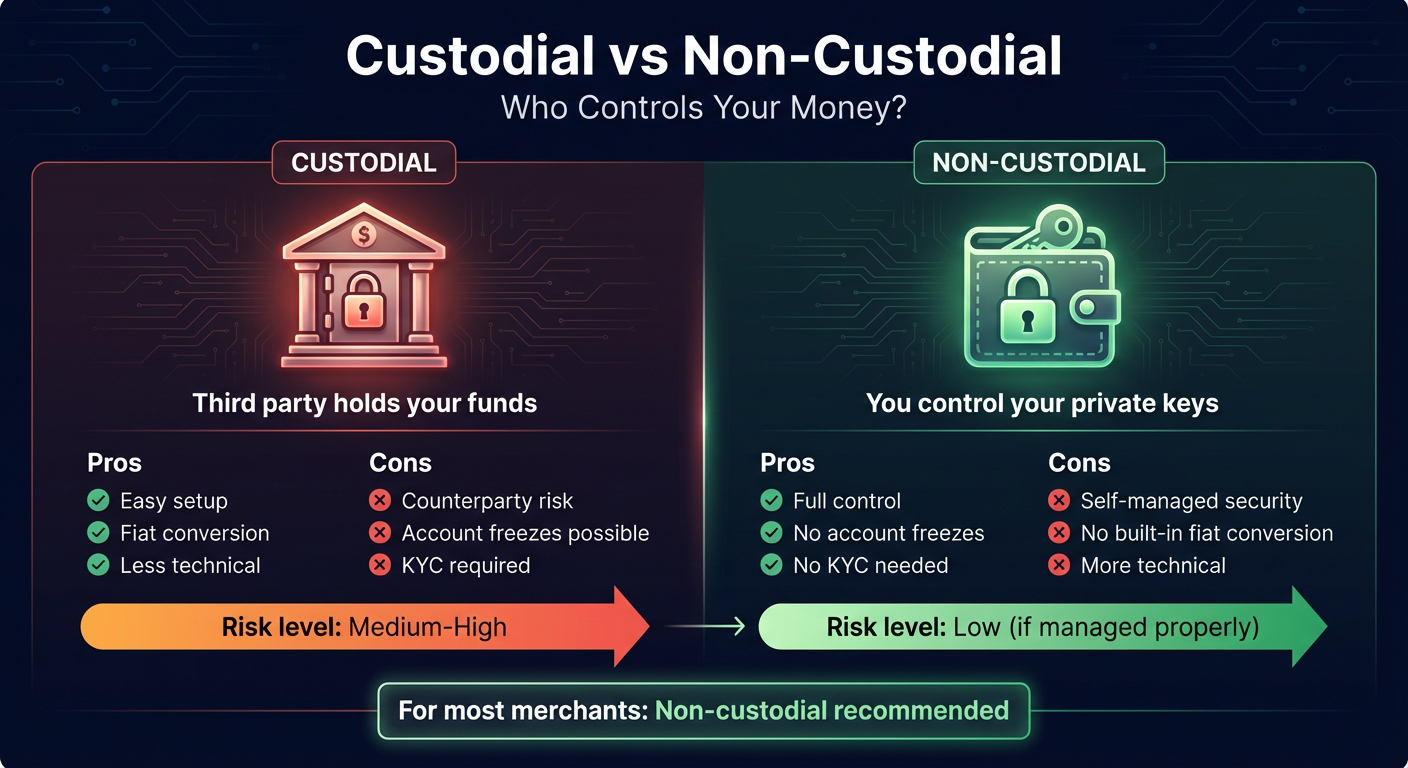 Custodial vs Non-Custodial Comparison